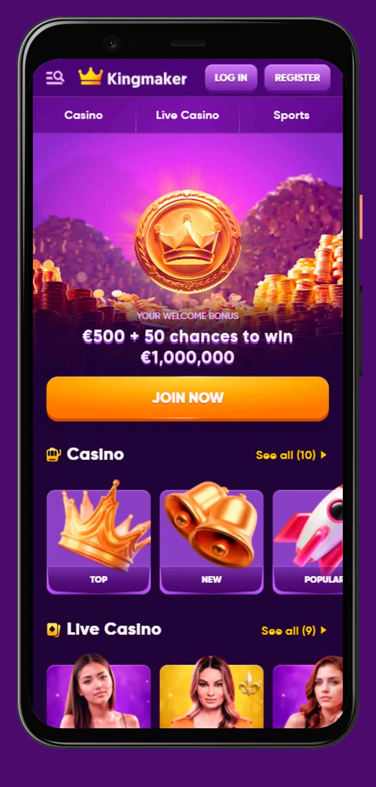 mobile Startseite KingMaker Casino